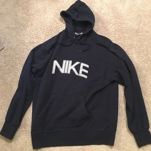 Blue Nike Hoodie Oversized